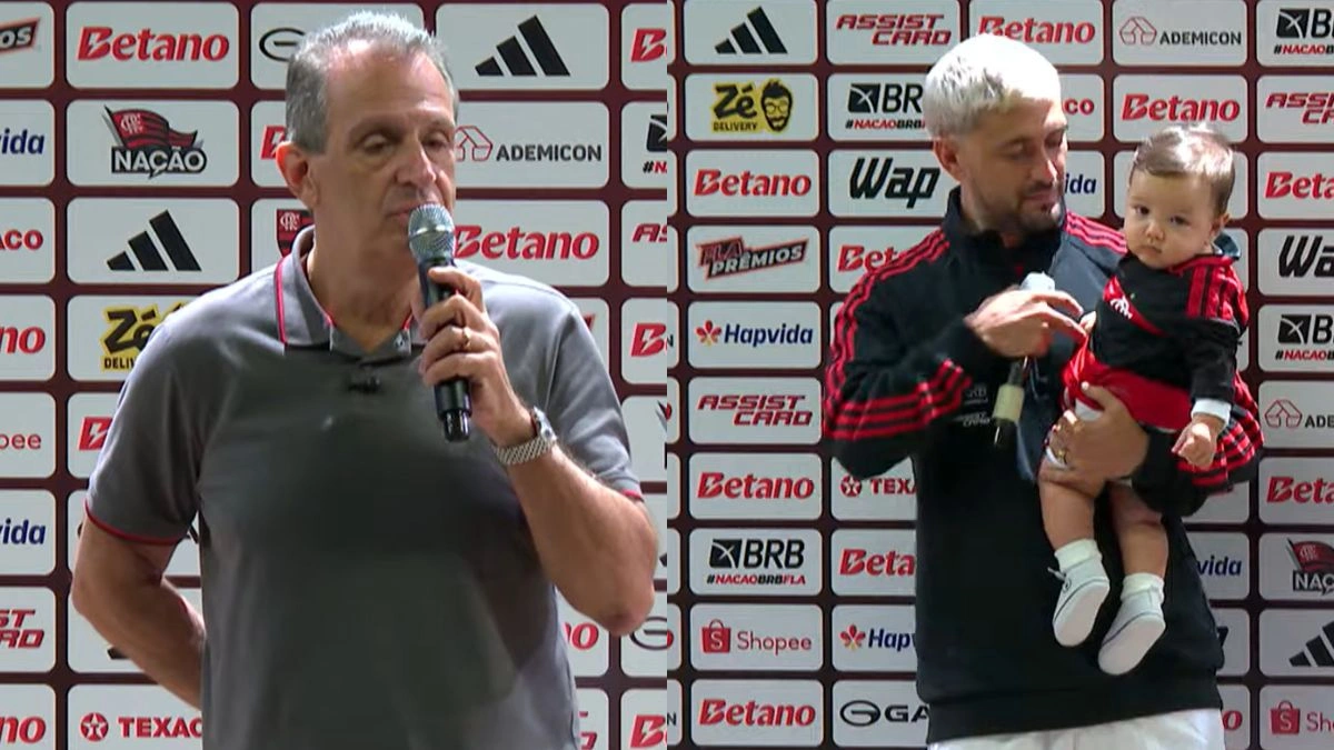 Presidente do Flamengo, Bap anuncia busto de Arrascaeta