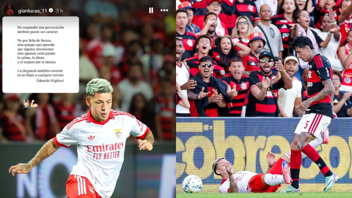 Prestianni quebra silêncio após marcação dura de jogadores do Flamengo