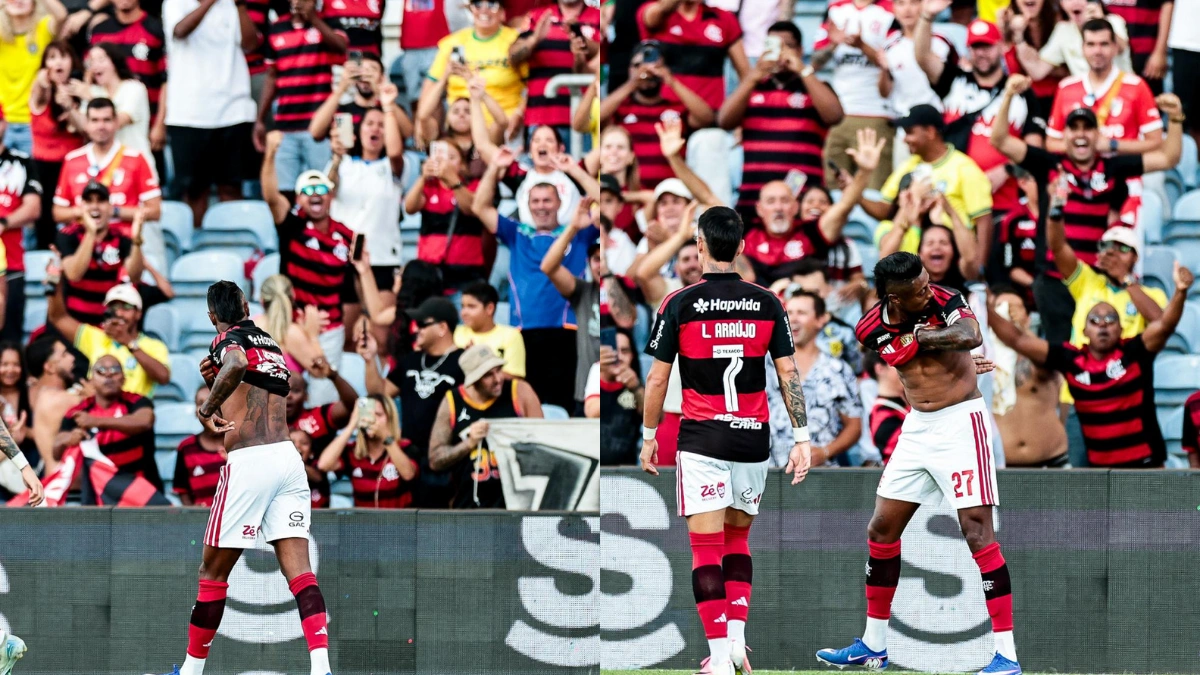 Qual foi a tatuagem que Bruno Henrique mostrou após marcar gol em jogo do Flamengo x River Plate?
