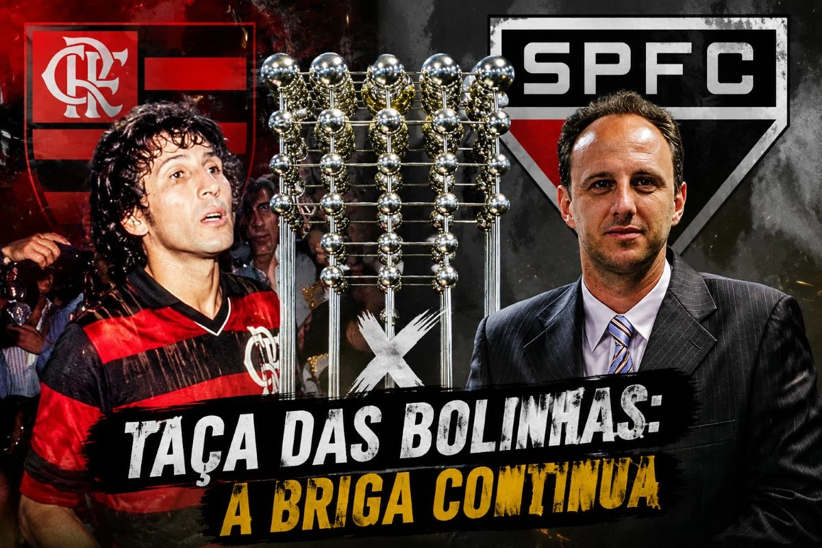 A definição da Justiça sobre a posse da Taça das Bolinhas; Flamengo e São Paulo estão na disputa