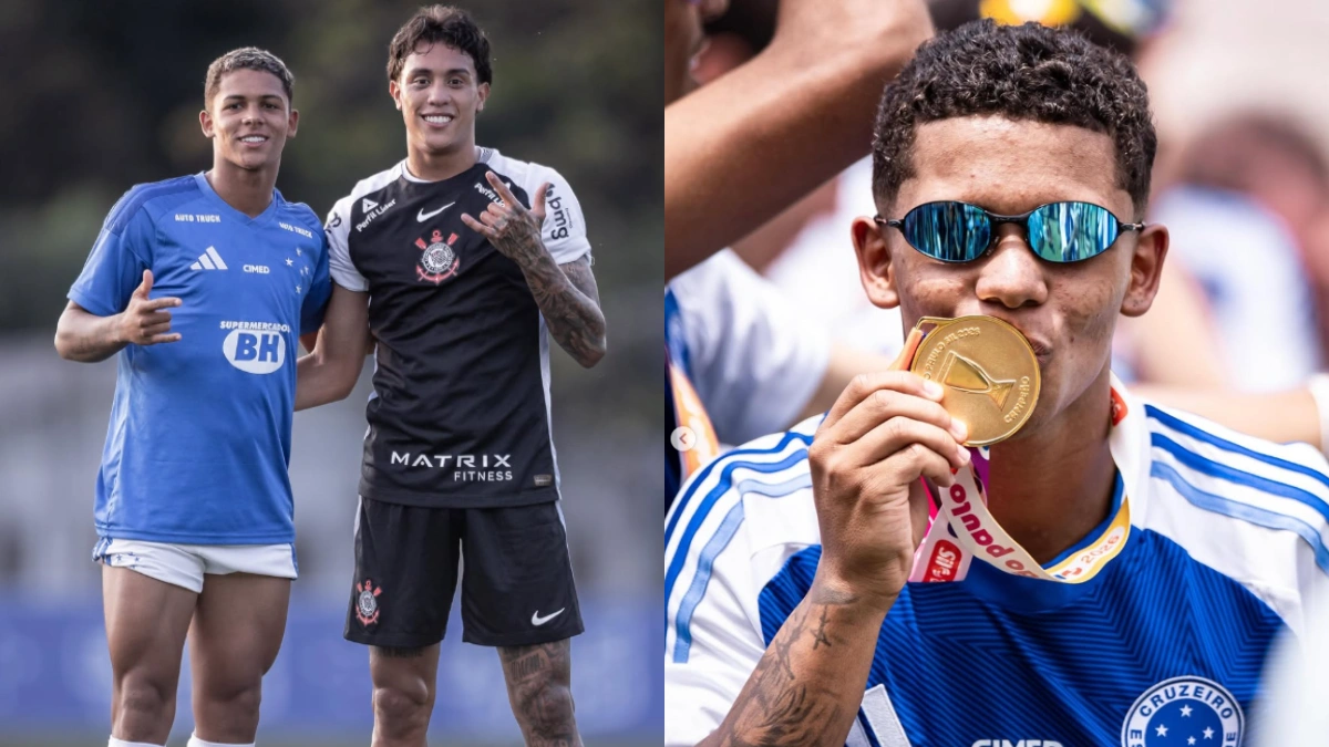A foto do jogador do Cruzeiro com camisa do Flamengo que revoltou torcedores