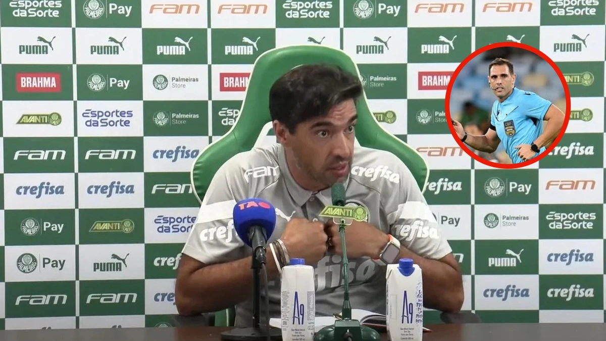 Abel Ferreira reclama de arbitragem e esquece pênalti anulado