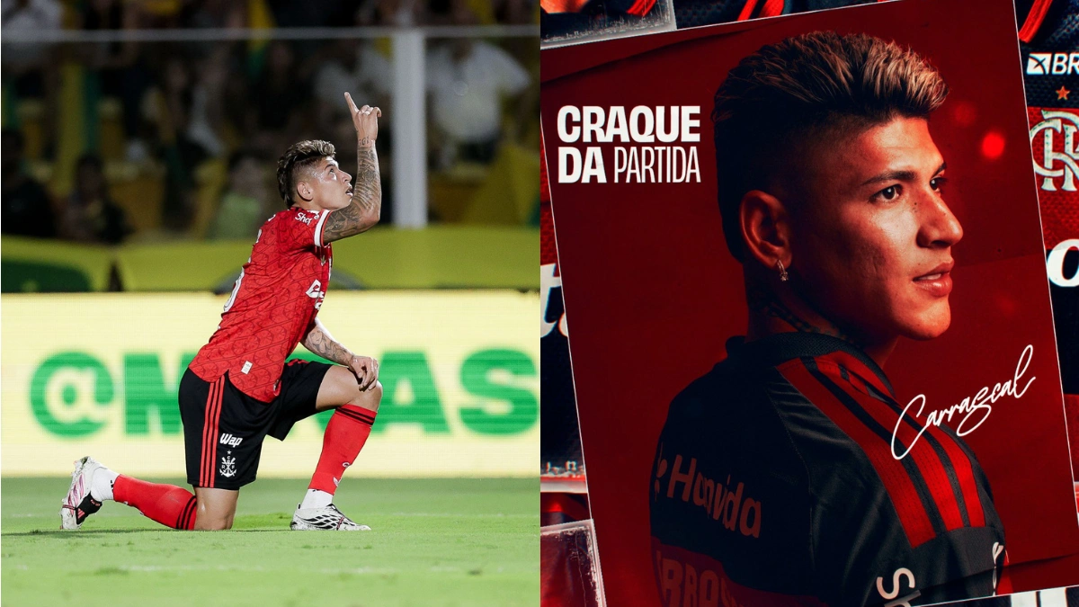 Carrascal é eleito 'Craque da Torcida' após goleada do Flamengo
