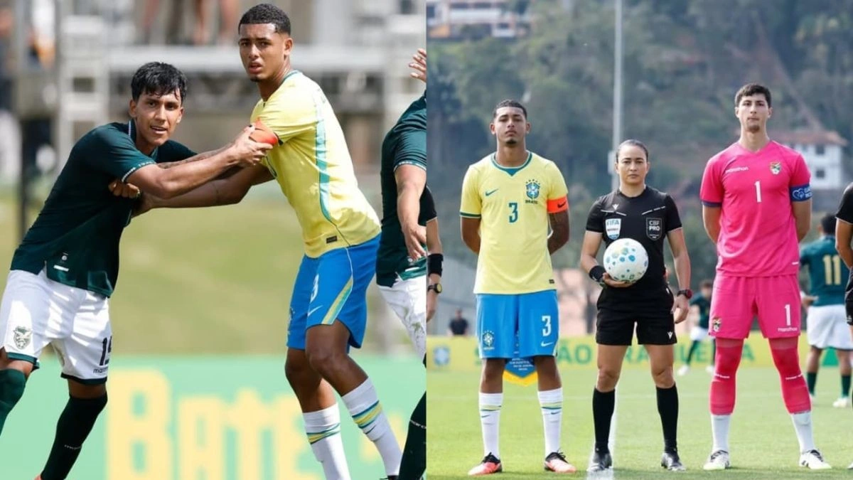 Com atleta do Flamengo capitão, Brasil vence Bolívia