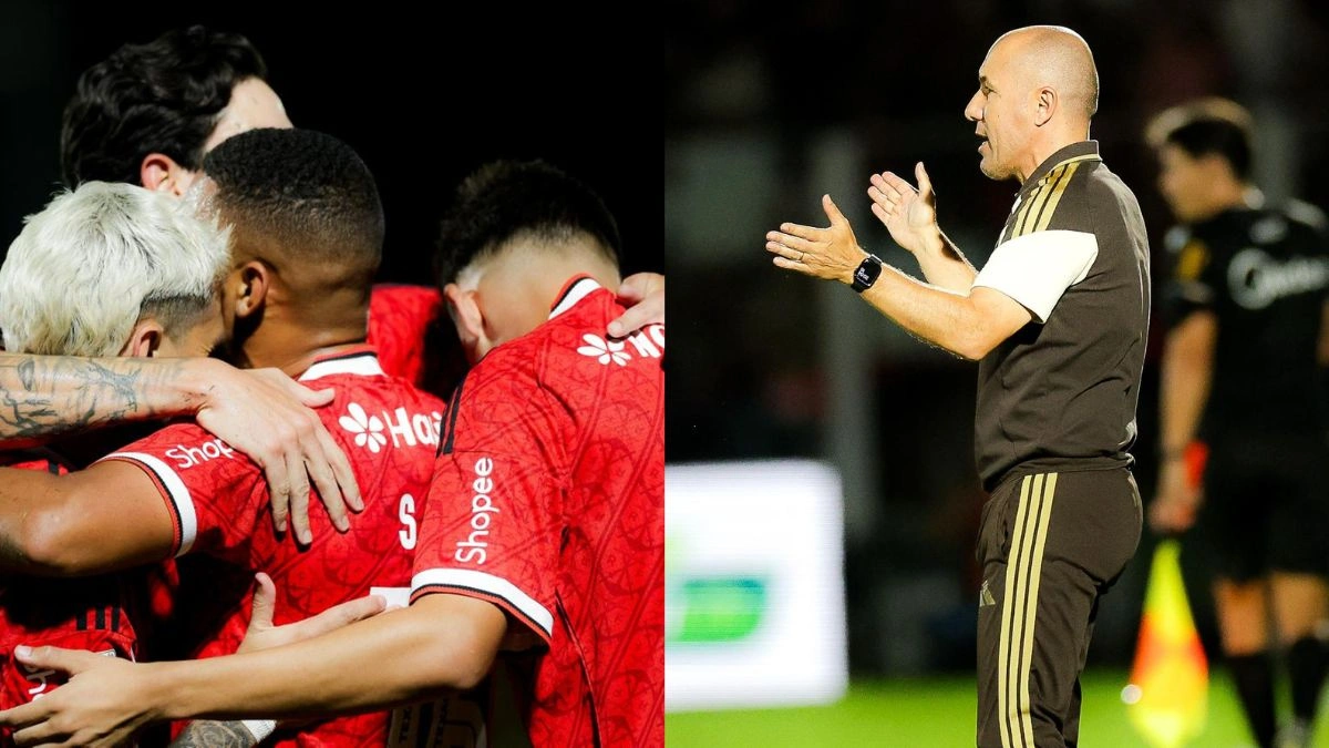Elenco do Flamengo se reapresenta após vitória contra o Mirassol