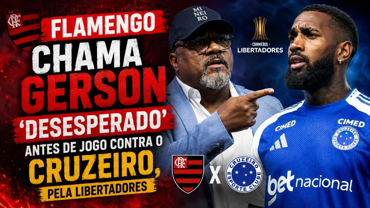 Flamengo chama Gerson de ‘desesperado’ antes de jogo