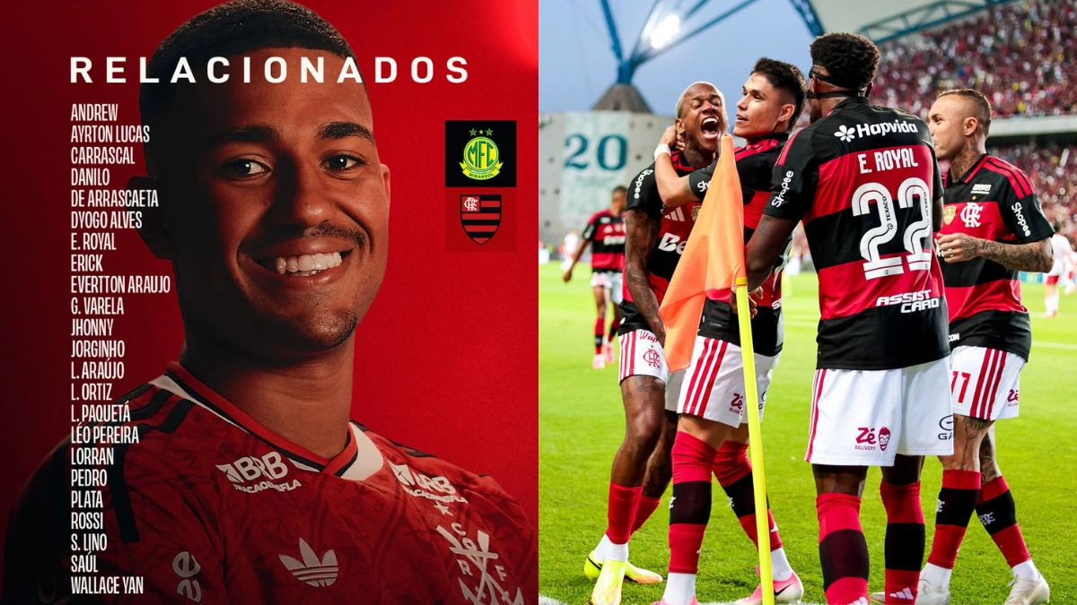 Flamengo divulga jogadores relacionados para jogo contra Mirassol