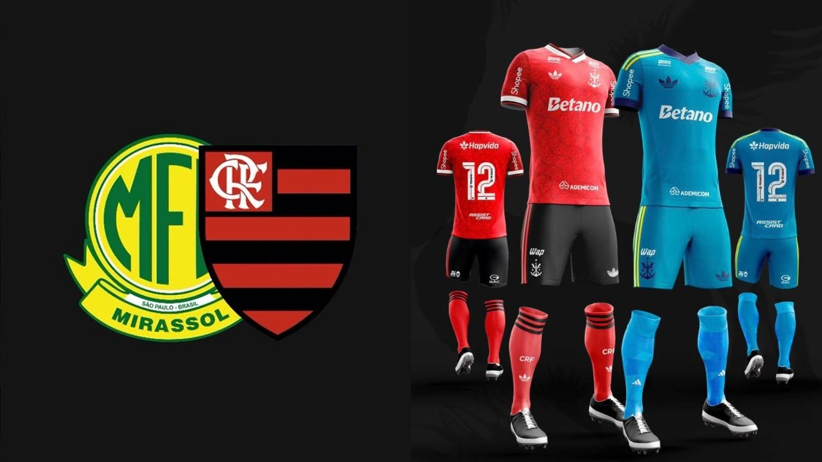 Flamengo estreia novo uniforme em jogo contra o Mirassol
