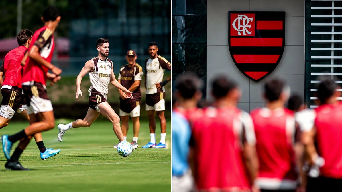 Flamengo tem penúltimo treino antes de jogo contra o Vitória
