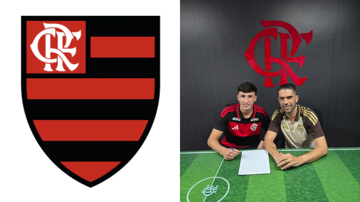Joia do sub-17 assina 1° contrato profissional do Flamengo
