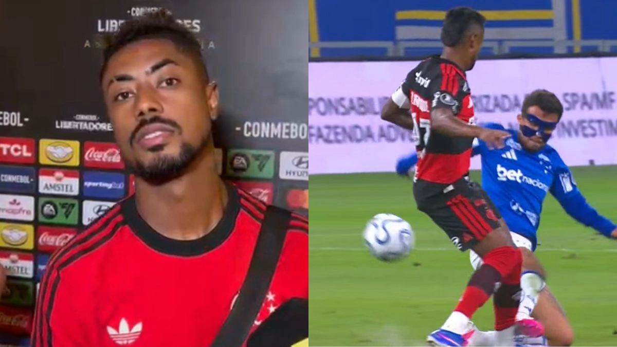O desabafo de Bruno Henrique após falta criminosa em jogo do Flamengo