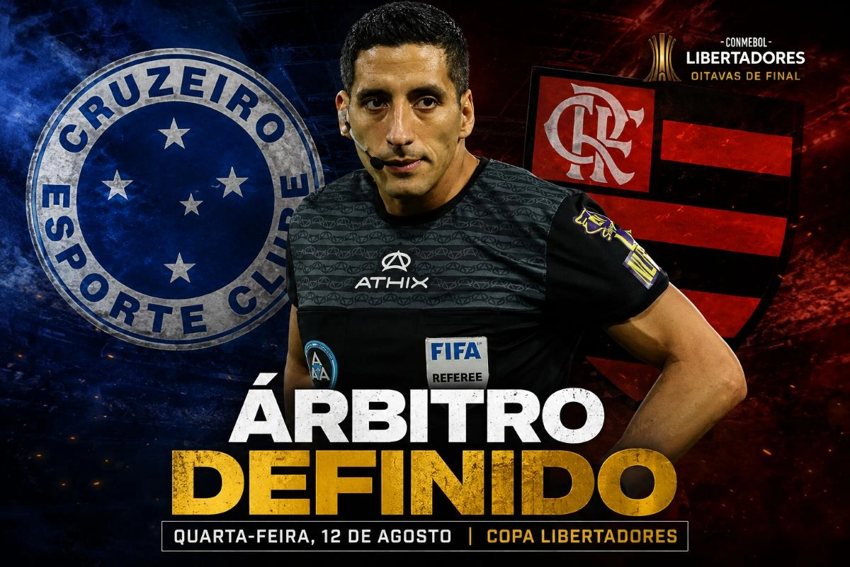 árbitro de Copa para jogo do Flamengo x Cruzeiro