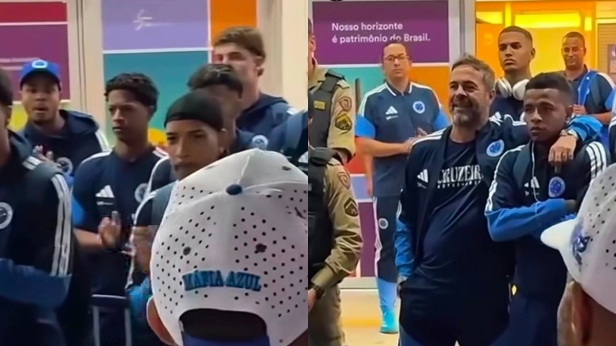 torcedores do Cruzeiro mandam recado antes de jogo contra o Flamengo