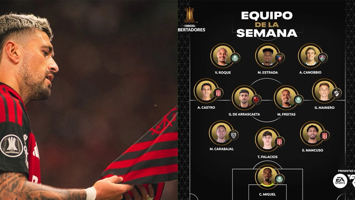 Arrascaeta é o representante do Flamengo na ‘seleção da rodada’ da Libertadores; veja os 11 escolhidos