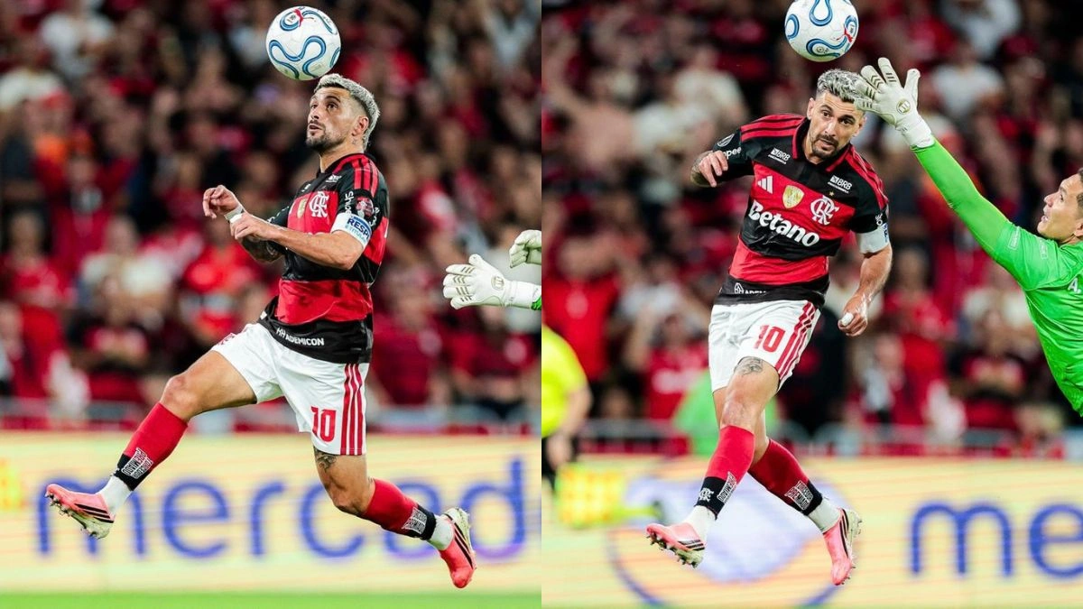 Arrascaeta encosta em recorde de Zico após classificação do Flamengo na Libertadores