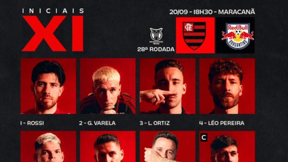 Com 4 desfalques, Flamengo escala Saúl como titular contra o Bragantino