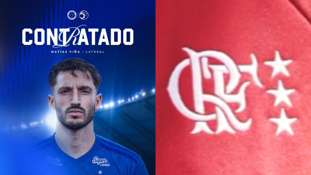 Cruzeiro anuncia contratação de Viña; veja valor da opção de compra junto ao Flamengo