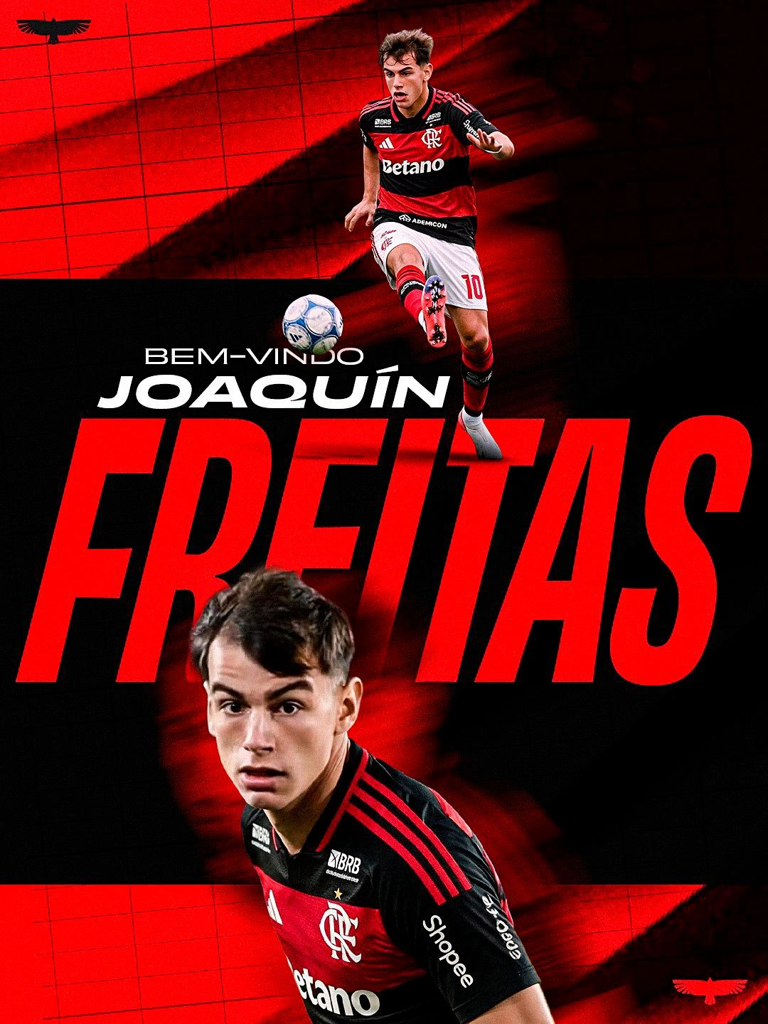 Flamengo anuncia contratação de Joaquin Freitas para 2026
