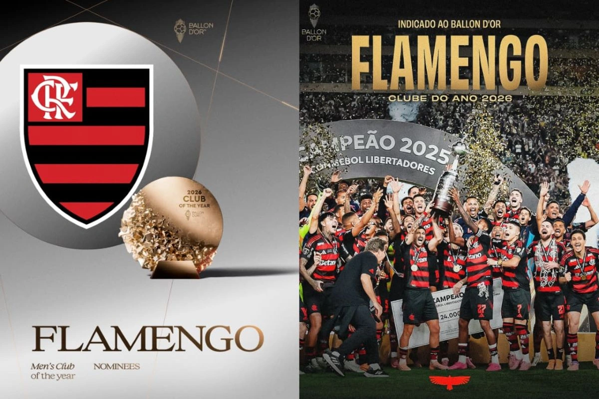 Flamengo se manifesta após ser indicado ao prêmio Bola de Ouro