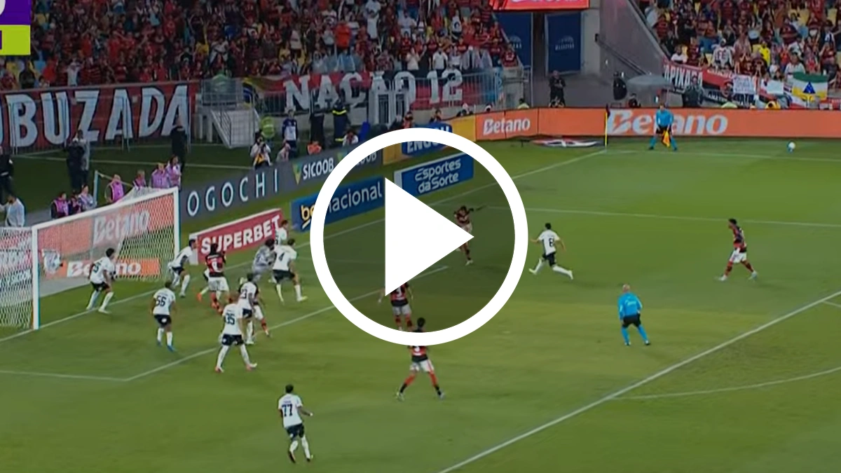 Gol do Flamengo! Paquetá acerta chutaço e abre o placar contra o Corinthians