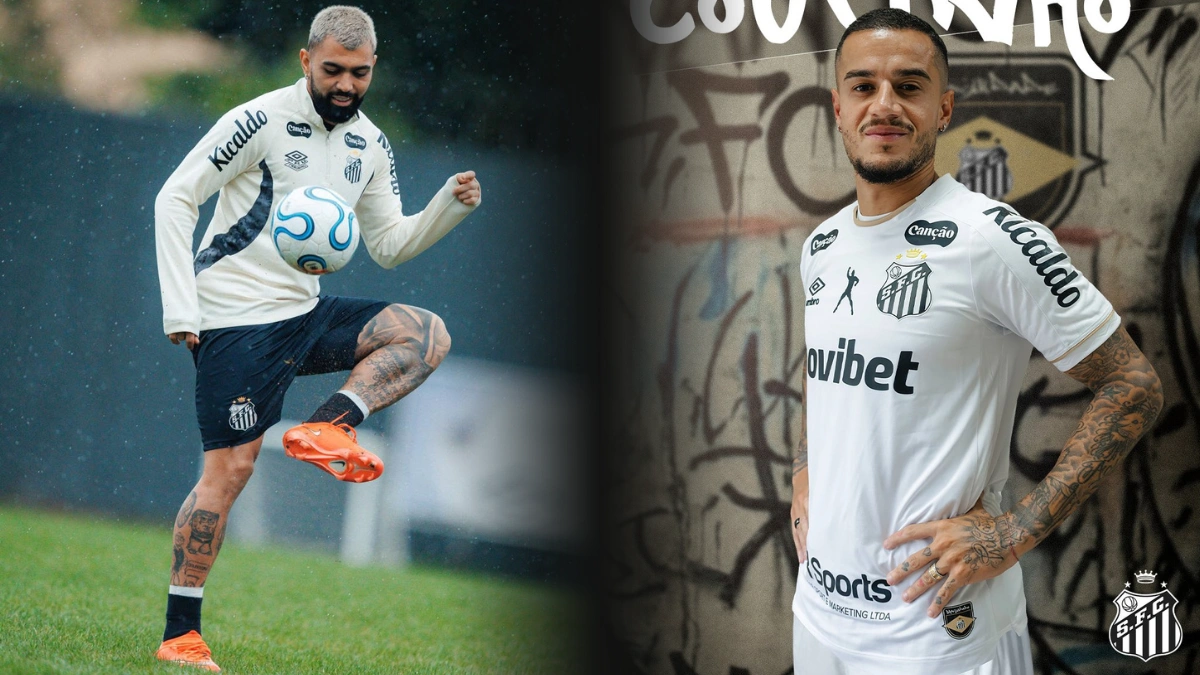 Ídolo do Flamengo, Gabigol provoca Vasco em anúncio de Coutinho no Santos