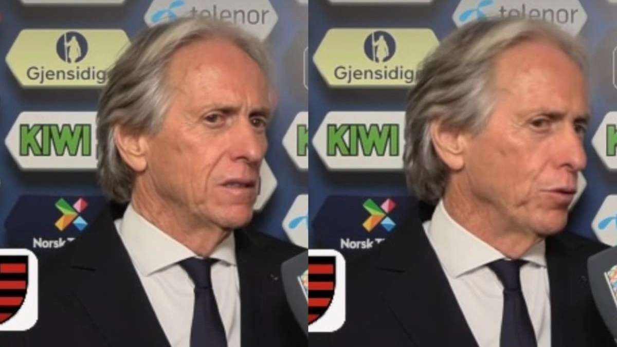Jorge Jesus se emociona com Flamengo