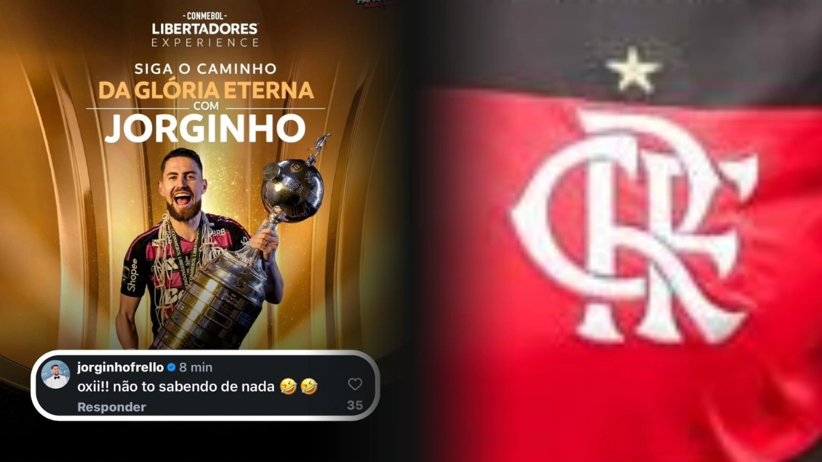 Jorginho reage com bom humor após gafe da Libertadores em post errado