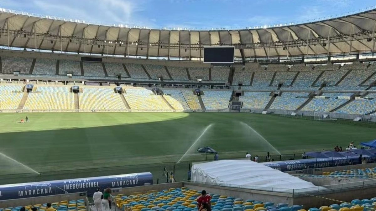 Maracanã explica como excesso chuva prejudica gramado da casa do Flamengo