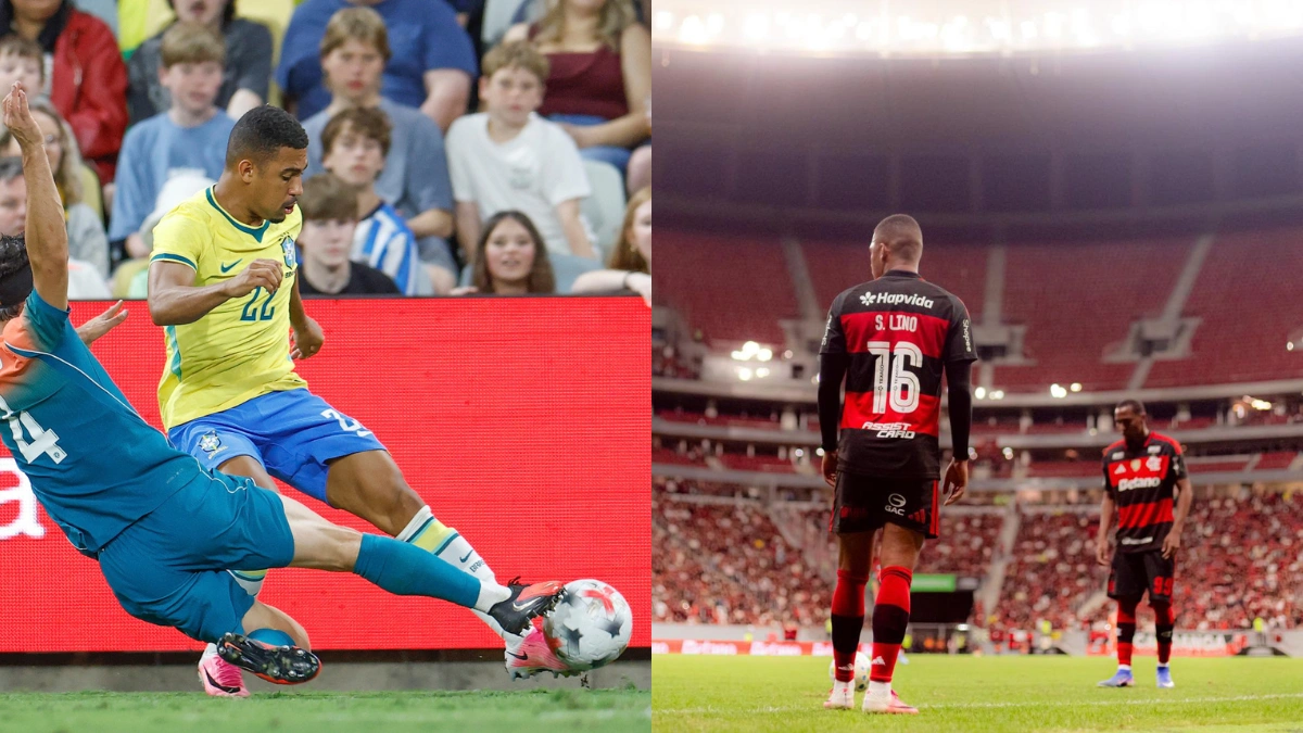 O lance de Samuel Lino que quase virou assistência na estreia do Brasil; assista