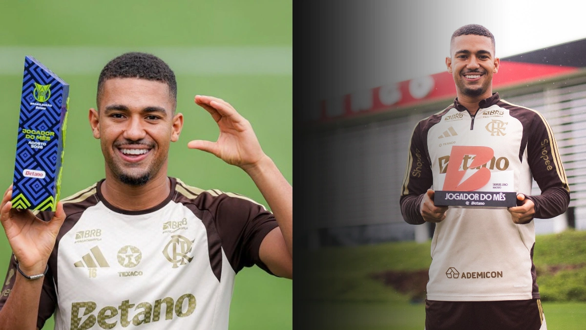 Premiação em 2x! Brasileirão escolhe Samuel Lino como Melhor Jogador