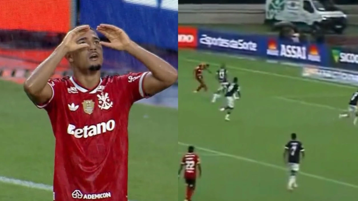 Samuel Lino dá biquinho 'a lá Romário' e faz gol para o Flamengo contra o Remo, no Brasileirão