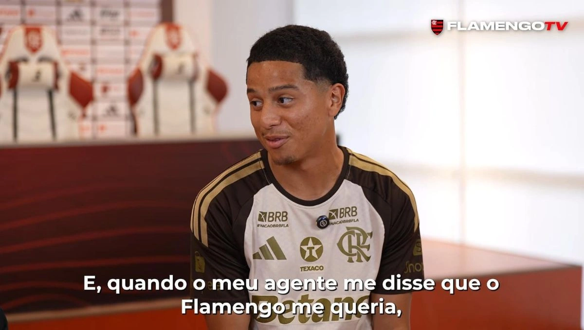 Veja as primeiras palavras de Anthony Valencia no Flamengo
