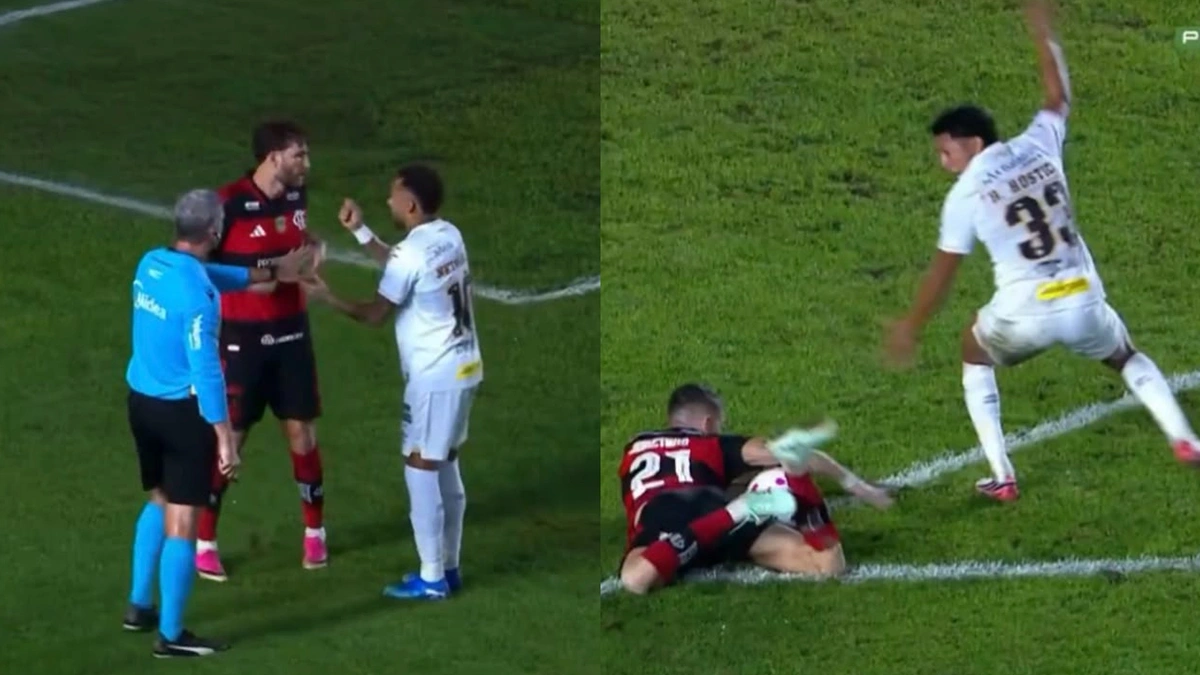 Analista contesta vermelho para Jorginho e detona Daronco após empate do Flamengo contra o Santos: “Não sabe a regra”