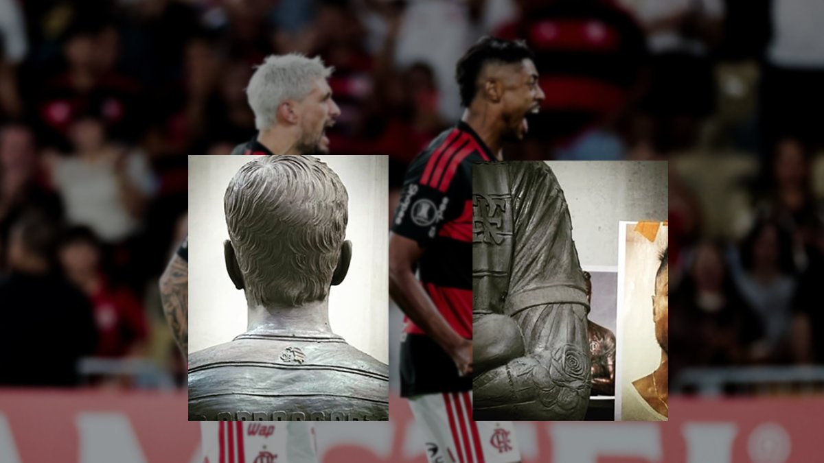 Arrascaeta e Bruno Henrique recebem homenagem em leilão do Fla