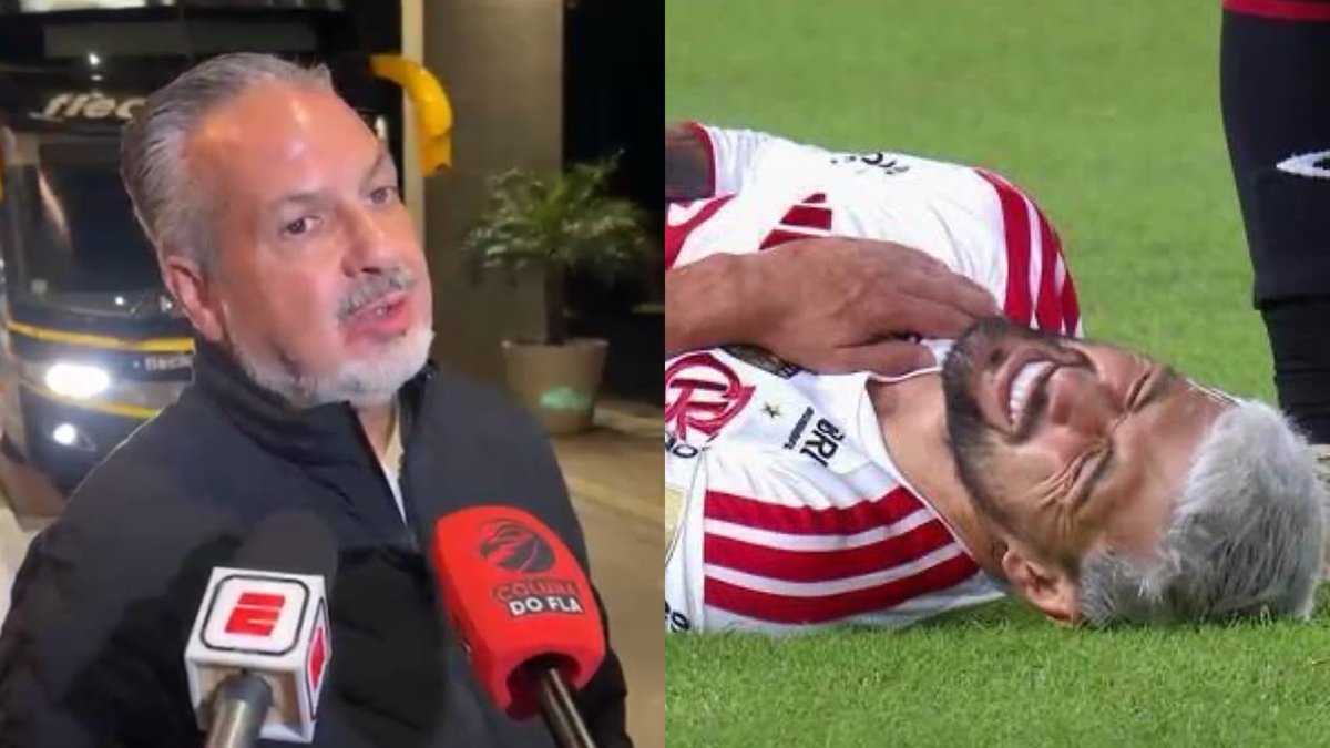 Boto relembra fraturas de jogadores do Flamengo e pede árbitro menos permissivo contra o Estudiantes