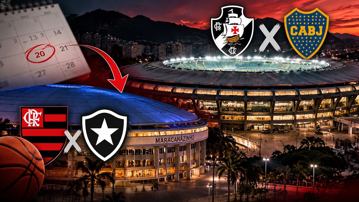 Decisão que libera Vasco x Boca no Maracanã obriga Flamengo a mudar dia ou horário de jogo; entenda