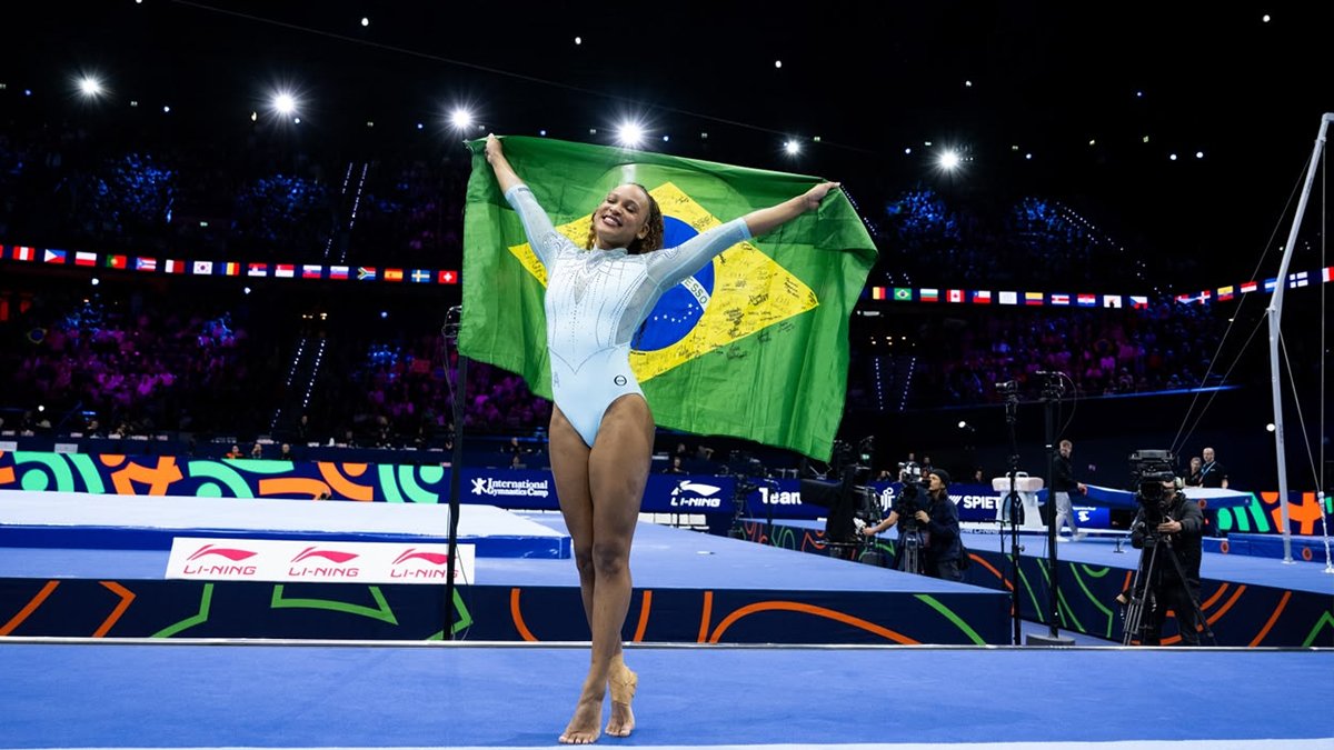 É do Flamengo! Rebeca Andrade conquista ouro e alcança marca histórica em Mundiais