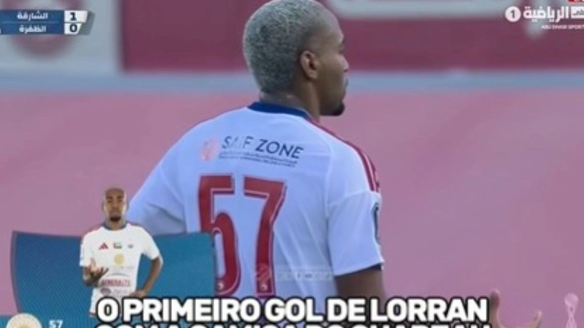 Ex-Flamengo, Lorran faz 1º gol nos Emirados Árabes; veja vídeo