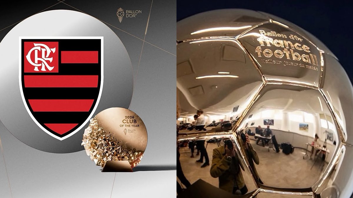 Flamengo fica sem prêmio da Bola de Ouro, e PSG é eleito Clube do Ano