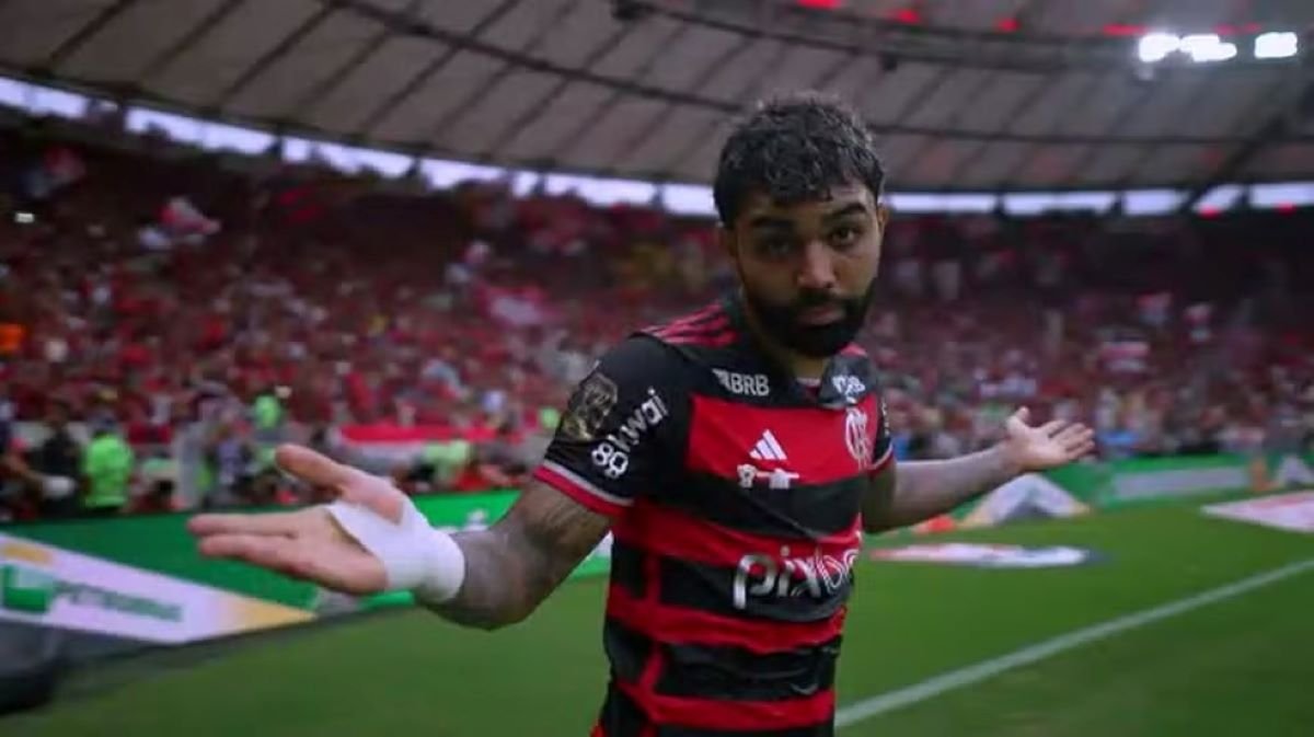 Gabigol usa título do Flamengo para rebater provocação do Atlético-MG