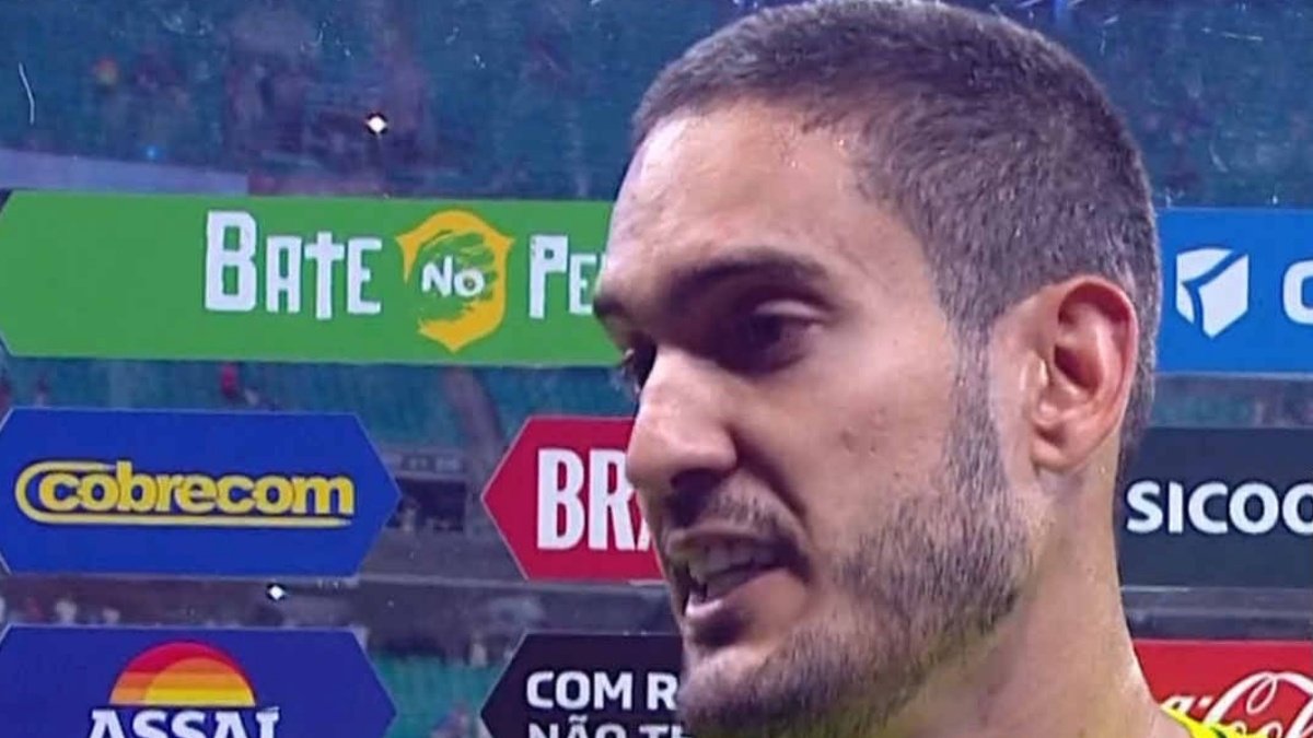 Jogador do Bahia pede desculpa aos torcedores após derrota para o Flamengo
