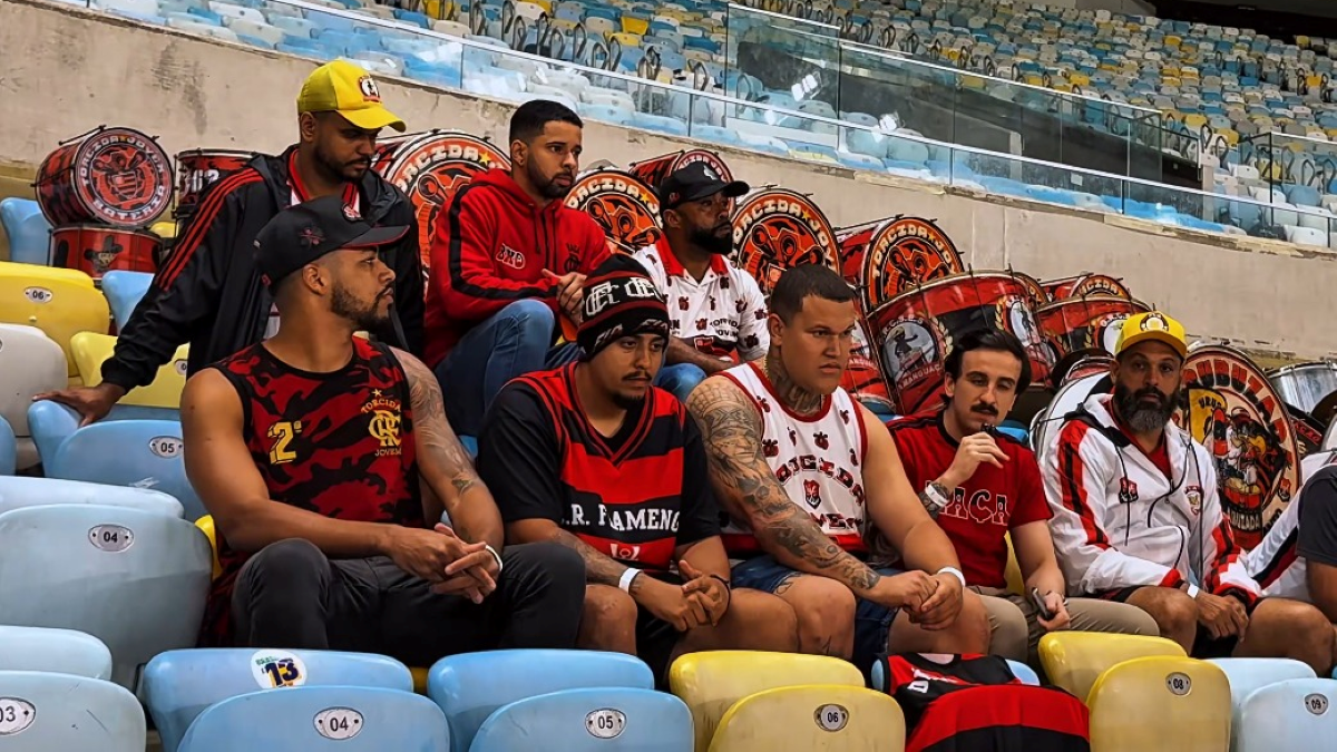 Organizadas do Flamengo se unem no Norte Inferior para jogo contra o Estudiantes, na Libertadores