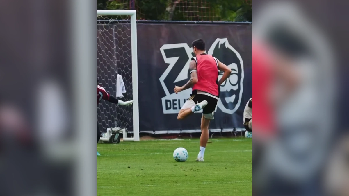 Saúl imita lance de Özil e ‘humilha’ goleiro em treino do Flamengo