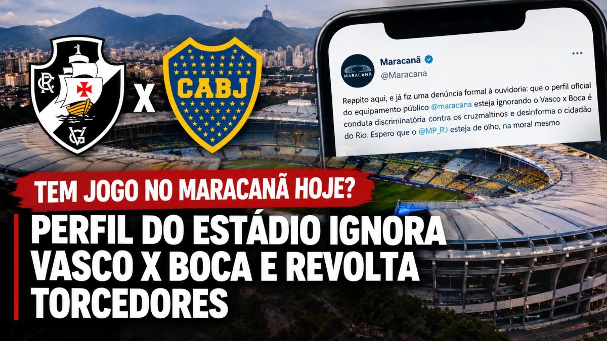 Tem jogo no Maracanã hoje? Perfil do estádio ignora Vasco x Boca