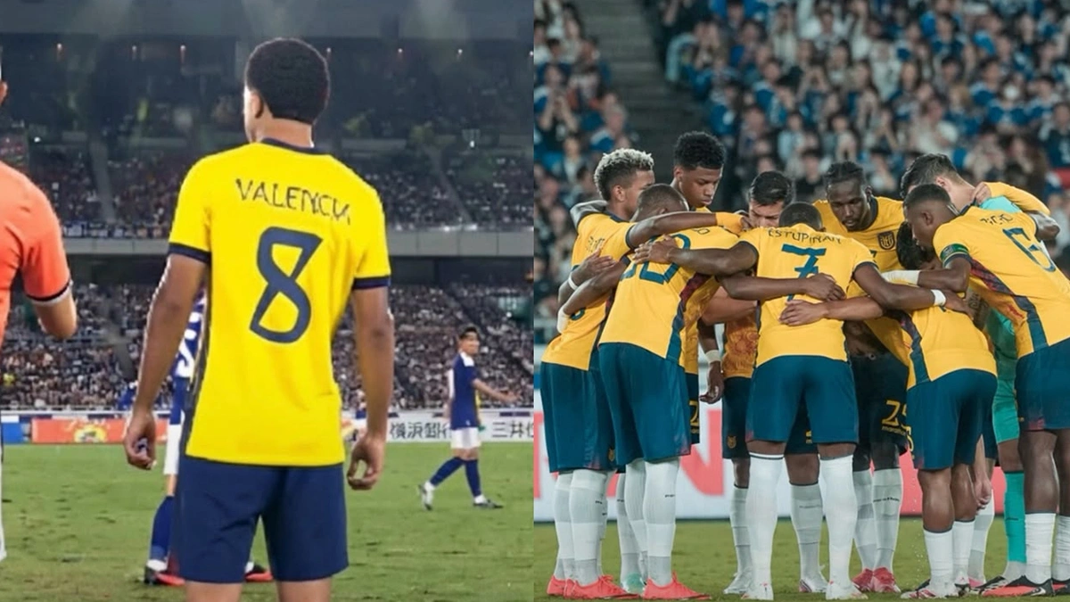 Valencia, do Flamengo, marca em disputa de pênalti após empate do Equador contra o Japão