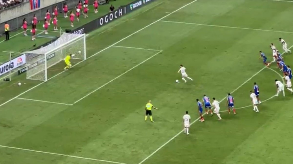 Veja gol do Flamengo em jogo contra o Bahia, pelo Brasileirão