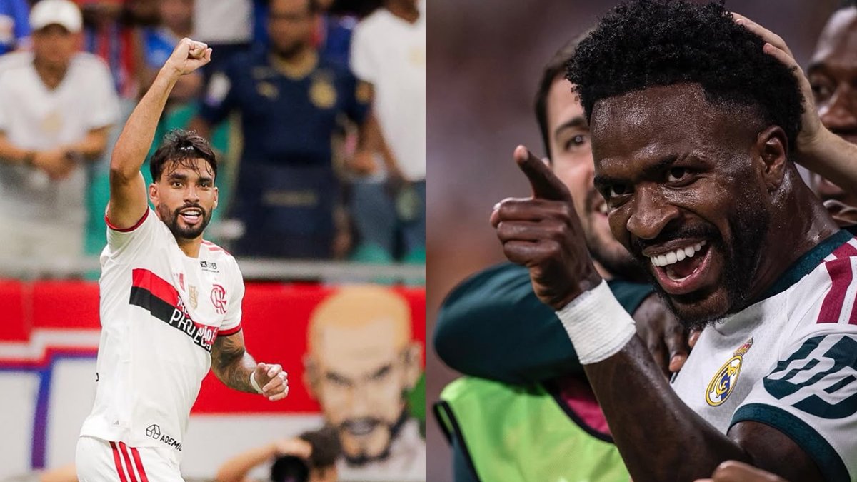 Vini Jr. reage a golaço de Paquetá em vitória do Flamengo sobre o Bahia