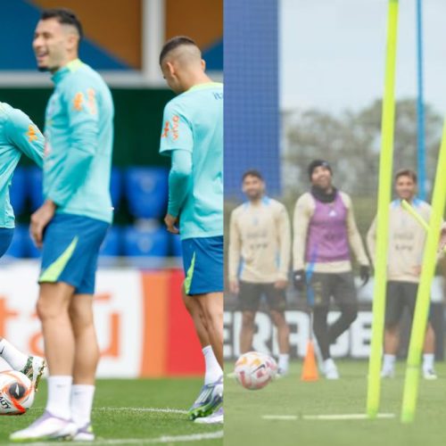 1o seleções entram em campo