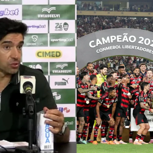 Abel Ferreira recebe processo da Conmebol por 'choro' sobre Flamengo x Palmeiras na Libertadores