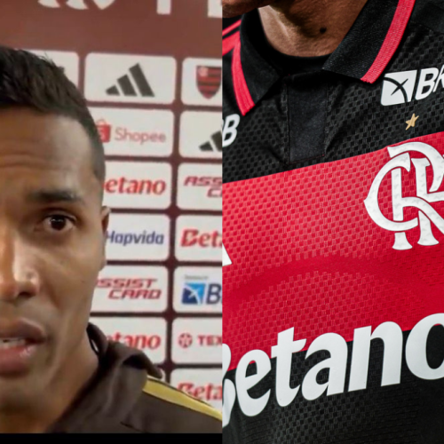 Alex Sandro celebra 'chegada' de jogador ao time do Flamengo